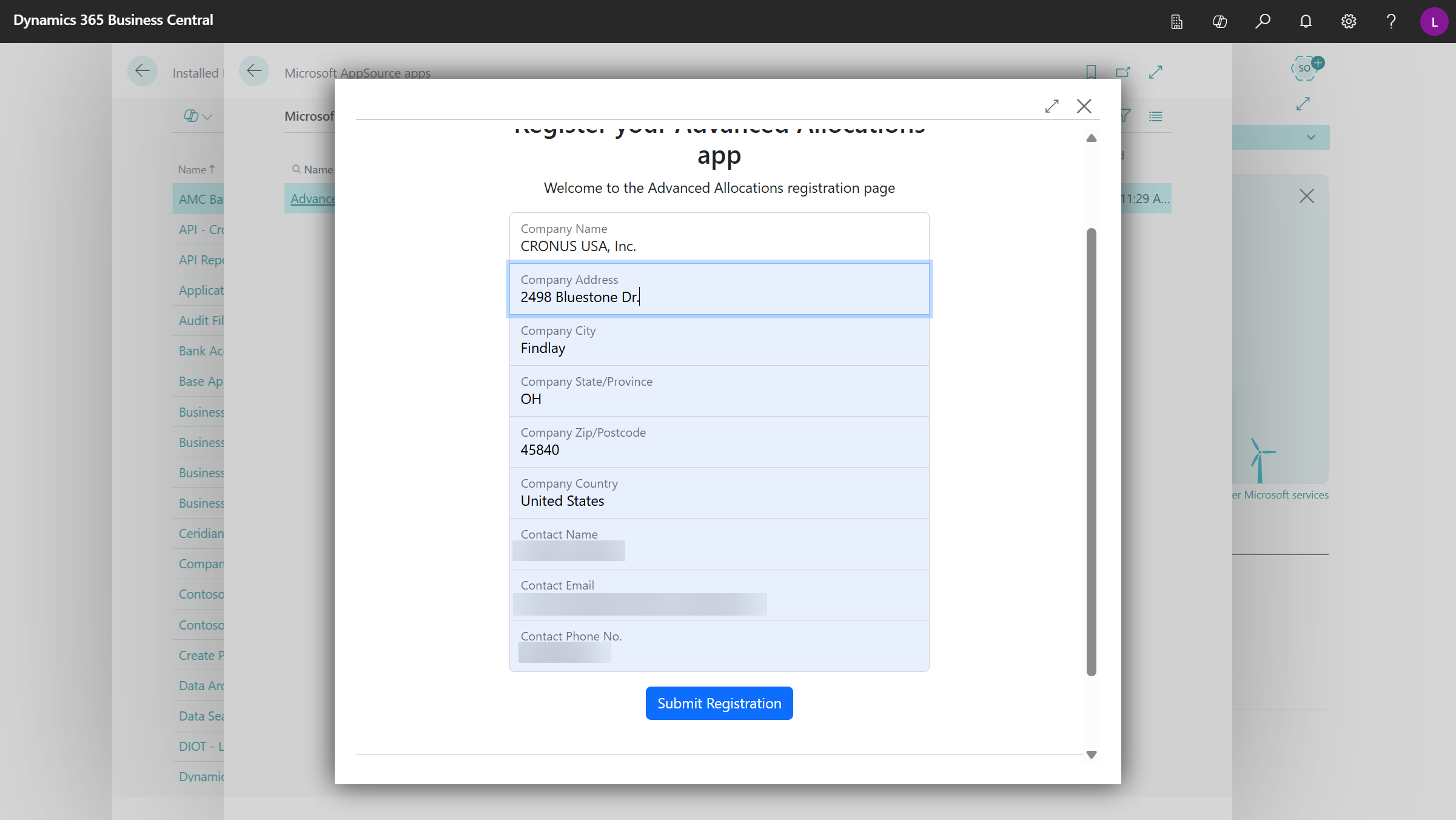 Advanced Allocations Installation